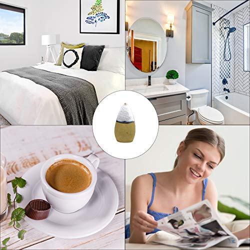 KATOOM 200PCS Cono Sándalo Natural, Natural Incienso Conos Olor de Flores con 10 Aromas Naturales de Té Verde de Sándalo Rosa Lavanda Mixta para Desodorizar en Baño y Habitación(14.6MM*26.7MM)