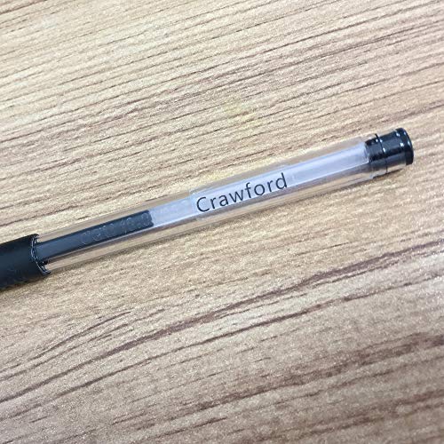 KATTERS Etiquetas de Nombre Personalizadas Transparentes Pegatinas a Prueba de Agua Etiquetas Personalizadas para biberón Papelería Escolar 168Pcs 22X9Mm