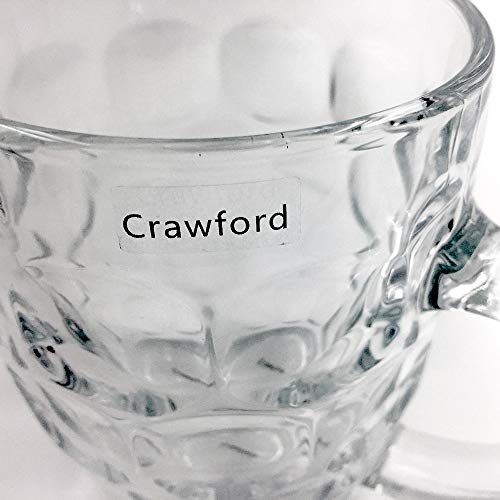 KATTERS Etiquetas de Nombre Personalizadas Transparentes Pegatinas a Prueba de Agua Etiquetas Personalizadas para biberón Papelería Escolar 168Pcs 22X9Mm