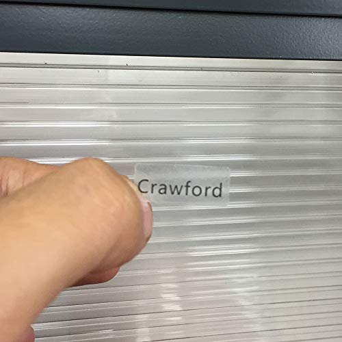 KATTERS Etiquetas de Nombre Personalizadas Transparentes Pegatinas a Prueba de Agua Etiquetas Personalizadas para biberón Papelería Escolar 168Pcs 22X9Mm