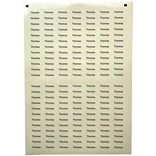 KATTERS Etiquetas de Nombre Personalizadas Transparentes Pegatinas a Prueba de Agua Etiquetas Personalizadas para biberón Papelería Escolar 168Pcs 22X9Mm