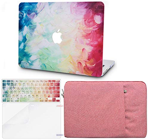 KECC MacBook Air 13 Retina (2020/2019/2018, Touch ID) Pulgadas Funda Dura Case w/EU Cubierta Teclado + Lamina Protectora + Manga MacBook Air 13.3 Ultra Delgado Plástico {A1932} (Fantasía)