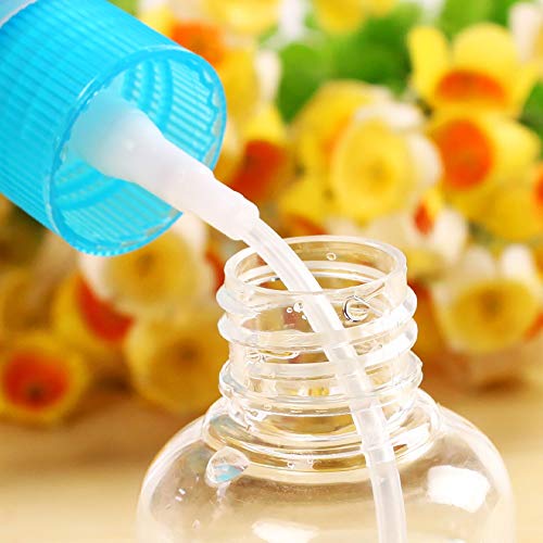 KEECARLY Claro Botella for rociar 50 Piezas de 50 ml de Viaje portátiles vacías, Botellas de plástico de Aerosol Pet Claro Muestra Viales cosmética pequeño Perfume líquido Recargable Contenedores