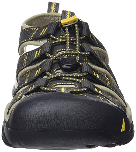Keen Newport H2, Sandalias Punta Cerrada para Hombre, Gris (Raven/Aluminum 0), 43 EU