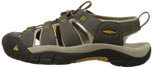 Keen Newport H2, Sandalias Punta Cerrada para Hombre, Gris (Raven/Aluminum 0), 43 EU