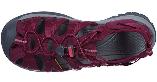 Keen Whisper, Sandalias Punta Cerrada para Mujer, Beet Red, 37.5 EU