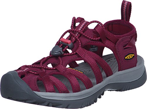 Keen Whisper, Sandalias Punta Cerrada para Mujer, Beet Red, 37.5 EU