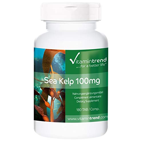 Kelp 100mg – Fucus vesiculosus – Vegano – Suplemento de yodo natural – 180 comprimidos