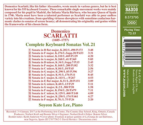 Keyboard Sonatas (Complete), Vol. 21