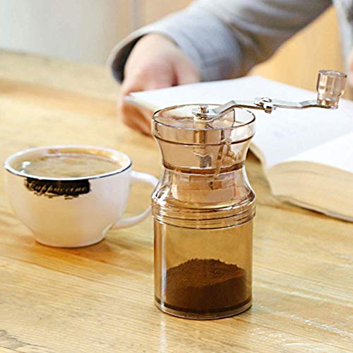 KFJDX Molinillo de café Manual portátil - Molino de Granos de café a Mano con Rebabas de cerámica, Mini máquina de café for Viajes al Aire Libre