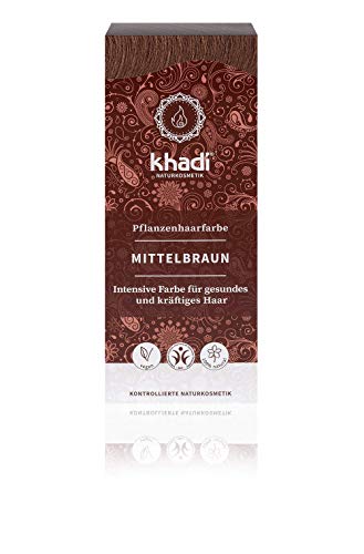 Khadi Tinte Herbal Color Castaño Medio, 100 g