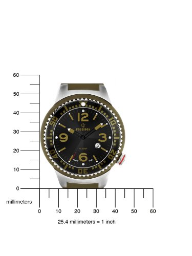 Kienzle Poseidon L Slim K2093013033-00399 - Reloj analógico de Cuarzo para Hombre, Correa de Silicona Color Verde