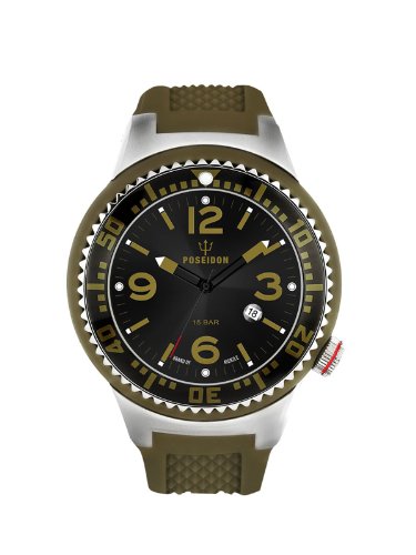 Kienzle Poseidon L Slim K2093013033-00399 - Reloj analógico de Cuarzo para Hombre, Correa de Silicona Color Verde