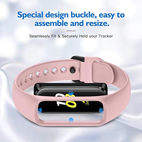 KIMILAR Correa Compatible con Samsung Galaxy Fit E 2019 [3 Pack] Correa de Recambio Silicona, Reemplazo de Banda de la Muñeca Pulseras de Repuesto Compatible con Samsung Galaxy Fit E Smartwatch
