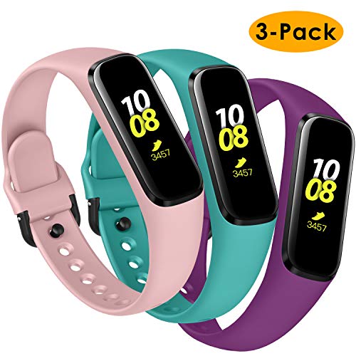 KIMILAR Correa Compatible con Samsung Galaxy Fit E 2019 [3 Pack] Correa de Recambio Silicona, Reemplazo de Banda de la Muñeca Pulseras de Repuesto Compatible con Samsung Galaxy Fit E Smartwatch