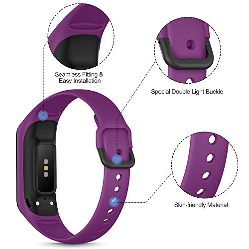 KIMILAR Correa Compatible con Samsung Galaxy Fit E 2019 [3 Pack] Correa de Recambio Silicona, Reemplazo de Banda de la Muñeca Pulseras de Repuesto Compatible con Samsung Galaxy Fit E Smartwatch
