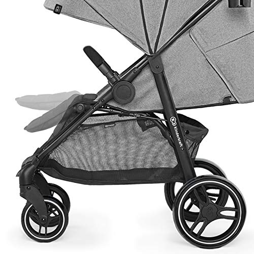 Kinderkraft Silla de Paseo GRANDE CITY, Ajustable, Accesorios, Hasta 15 kg, Negro