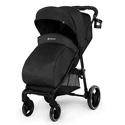 Kinderkraft Silla de Paseo GRANDE CITY, Ajustable, Accesorios, Hasta 15 kg, Negro