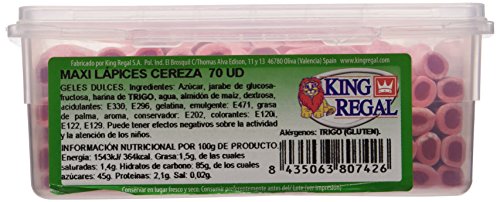 King Regal  Maxi Lápices Cereza - estuche 70 unidades
