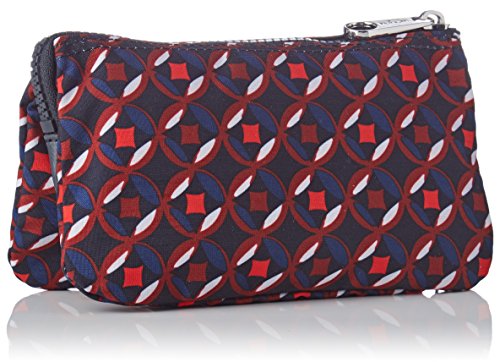 Kipling Creativity L, Monedero para Mujer, Multicolor (Red Tile Print), 18.5x11x5 cm