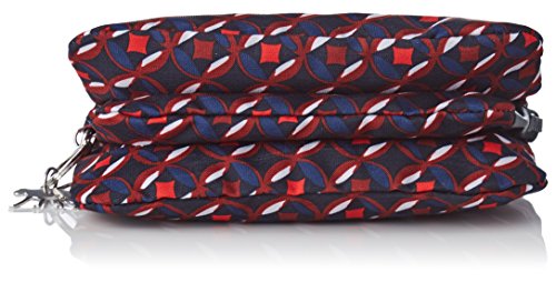 Kipling Creativity L, Monedero para Mujer, Multicolor (Red Tile Print), 18.5x11x5 cm