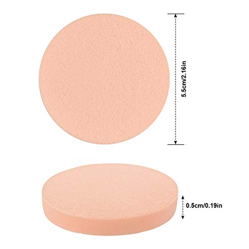 Kissral Esponjas para Maquillaje, 12 Piezas Esponja de Pintura Facial Esponja de Maquillaje Esponja Espuma Unisex de Adultos Uso Dual Seco y Húmedo Redondo