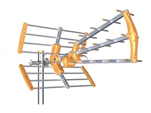 KIT ANTENA TECATEL BKM-15 NARANJA + ROLLO CABLE TELEVES DE 20MT + CONJUNTO AMPLIFICADOR Y FUENTE TECATEL 304LTE Y FUETE FA-MAX 24160 Y CONECTORES