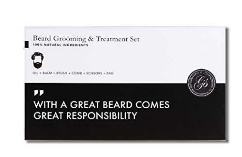 Kit Cuidado de Barba Champú, Sérum, Bálsamo, Peine - Regalo Idear para hombres