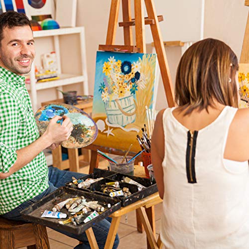 Kit de 12 Pinturas Acrílicas, Buluri Pintura Acrílica 12 ml Tubos con 3 Pinceles, Pintura Acrilica Manualidades, Pinturas Para Lienzo, Papel, Madera, Cerámica, Telas y Manualidad