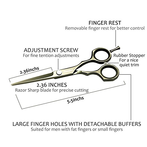 Kit de ajuste de barba para el cuidado de los hombres – Contiene peine para barba, tijeras para modelar barba plantilla y bolsa de lona, regalo perfecto para papá marido