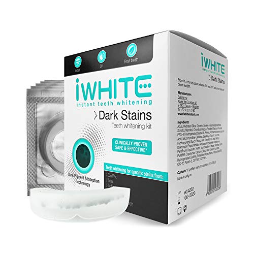 Kit de blanqueamiento para manchas oscuras iWhite - Elimina las manchas oscuras - Absorbe los pigmentos oscuros - Protege el esmalte - Ingredientes probados clínicamente - Blanqueamiento activo