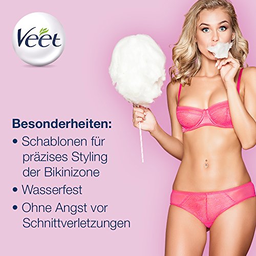 Kit de depilación Veet Sensitive Precision Beauty Styler Bikini Edition, paquete de una unidad (1 x 1)