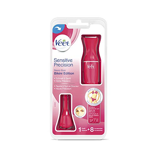 Kit de depilación Veet Sensitive Precision Beauty Styler Bikini Edition, paquete de una unidad (1 x 1)