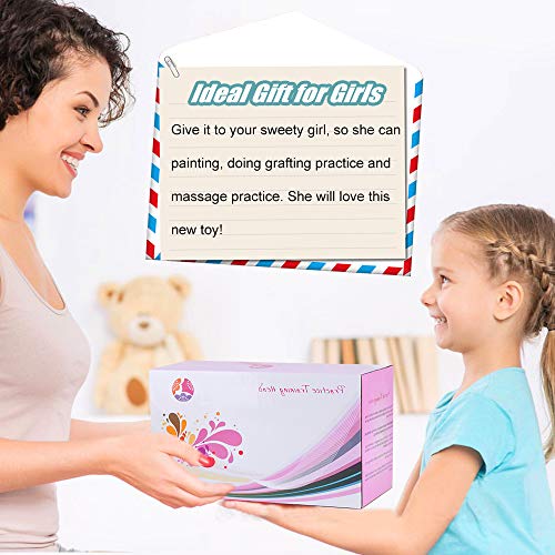 Kit de Extensión Pestañas Postizas con Maniquí Cabeza, MYSWEETY Profesional Practique Kit Para Practica de Maquillaje Entrenamiento de Injerto de Pestañas