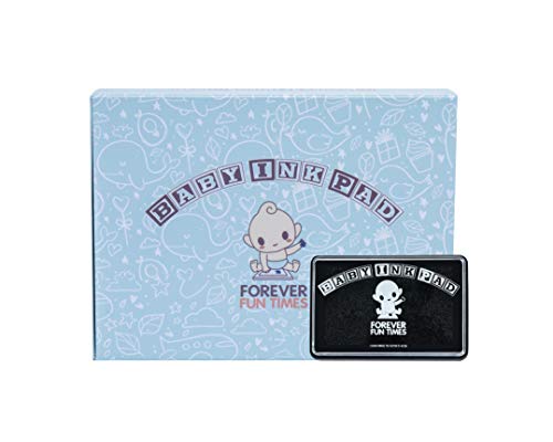 Kit de Huellas de Bebé, Seguro y Limpio, para pies y manos | Con su almohadilla de tinta hará cientos de huellas del bebé para regalar o poner en marcos de fotos para bebés | Para todo tipo de papel