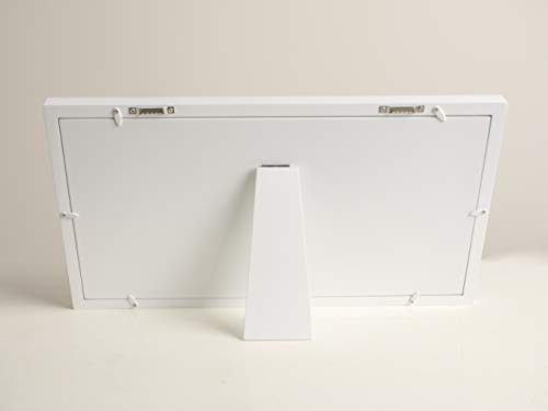 Kit de marco para huellas de bebe de Arcilla y Tinta-molde de letras y numeros con 6 tintas y pincel.Marco fotos bebe de madera y cristal acrilico.Ideal regalos y bautizo.Quickly Smile