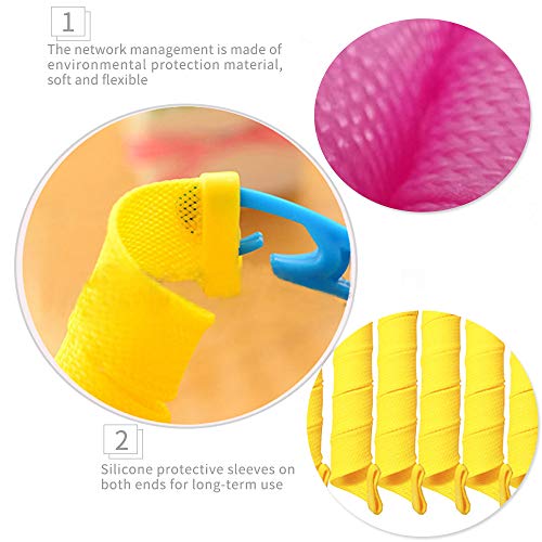 Kit de peinado de rizos en espiral Juego de 40 Hair Curlers de 55 cm rizadores de pelo sin calor y 3 ganchos de peinado para cabello extra largo de hasta 55 cm