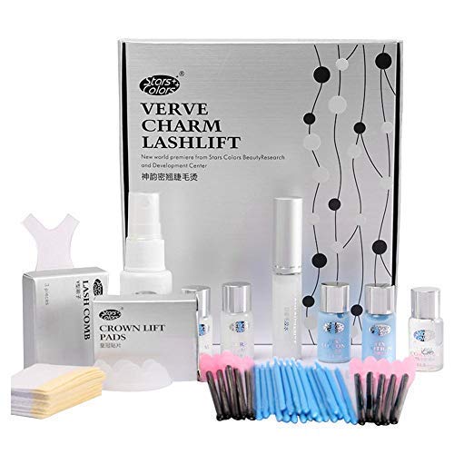 Kit de Permanente de Pestañas, Eyelash Perm Liquid Eyelash Wave - Herramientas de Maquillaje Curling de Pestañas, Lash Lift Long Lasting, Duradero y Natural (Juego de 11 piezas)