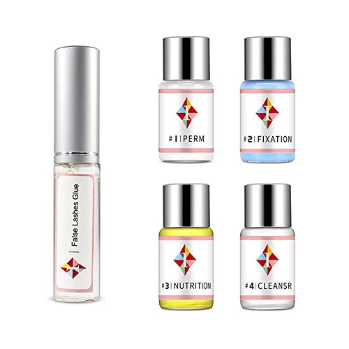 Kit de pestañas permanente Profesional permanente de cils eléctrico Maquillaje de pestañas calientes Eyelash Perming kit Pegamento 7ml+ poción 4ml.