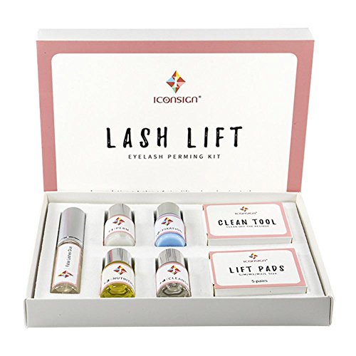 Kit de pestañas permanente Profesional permanente de cils eléctrico Maquillaje de pestañas calientes Eyelash Perming kit Pegamento 7ml+ poción 4ml.