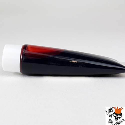 Kit de Zombi con lentillas Blancas de Contacto, Leche de látex y Sangre-Halloween Maquillaje Conjunto