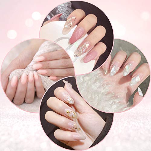 Kit Gel de Extensión de Uñas Completo-GLAMADOR Kit Poly Gel para Uñas-Práctico Kit Uñas de Gel con 5 Colores Bonitos-Seguro, Fácil de Usar,Perfecto para Manicuristas,Principiantes,DIY Uñas Arte