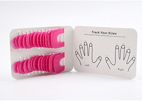 Kit profesional de protección de uñas, de plástico y reutilizables para evitar que la laca de uñas en spray ensucie los dedos, de Vzom.