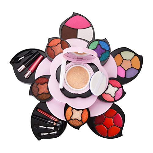 Kits de maquillaje para adolescentes - Conjunto de regalo de paleta de maquillaje de flores para niñas y mujeres adolescentes - Pétalos expandidos a 3 niveles - Matriz de sombra de variedad