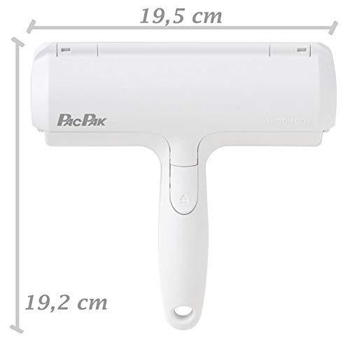 KittyDoo PAC PAK - Cepillo quitapelusas Paku Paku - Rodillo para pelo de mascotas, pelo de animales, pelo de gato, pelo de perro, quitapelusas para muebles, sofá, alfombra