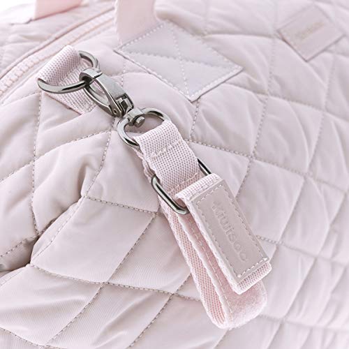 Kiwisac Lovely |Bolso Maternal | Color Rosa | Con Cambiador y Neceser | Uso Hospital o Carrito Bebe | 48 x 24 x 34cm