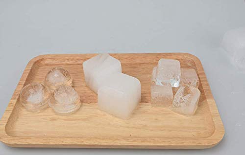 KLAS REMO Cubiteras Hielo Bandejas para Hielo,Set de 3 Moldes para Hielo con Tapas Bandejas de Silicona 35 Cubos Hielos para Bebidas/Whisky/Cócteles/Coca-Cola/Sopa Fría, Azul