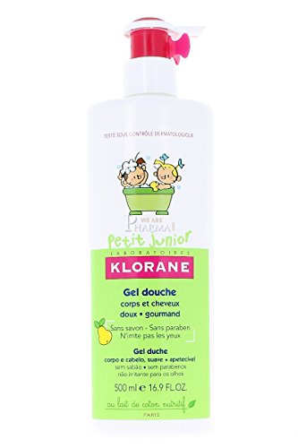 Klorane - Gel de Ducha Cuerpo y Cabello Pera Petit Junior Klorane 500 ml 36m+