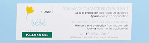 Klorane - Pomada Calmante Eryteal Klorane Bebé 75 ml, Negro