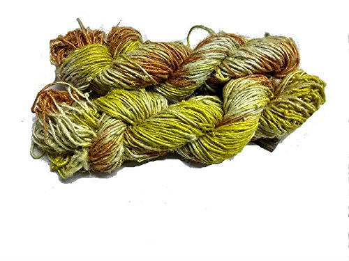 knitsilk indio Banana, corbata de seda hilo tintado 400 – 500 gramos